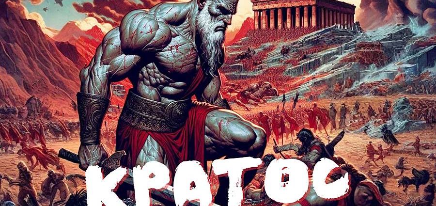 Кратос из древнегреческой мифологии арт картинка