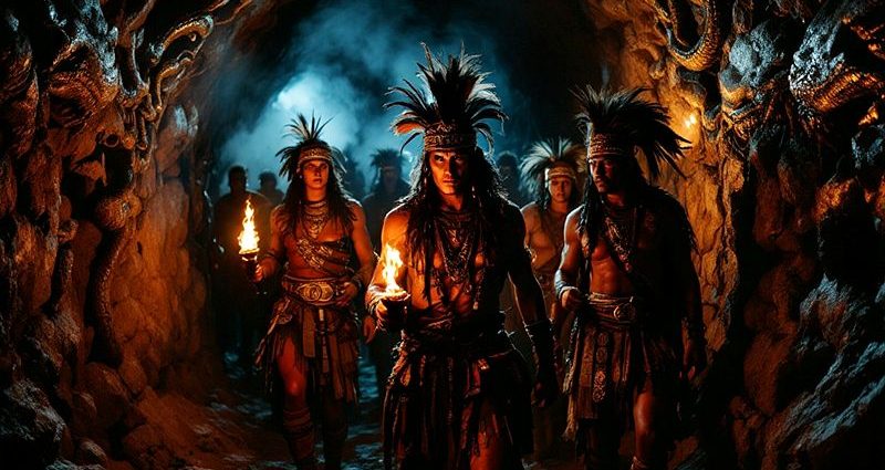 Индейцы инки в подземном лабиринте Чинкана