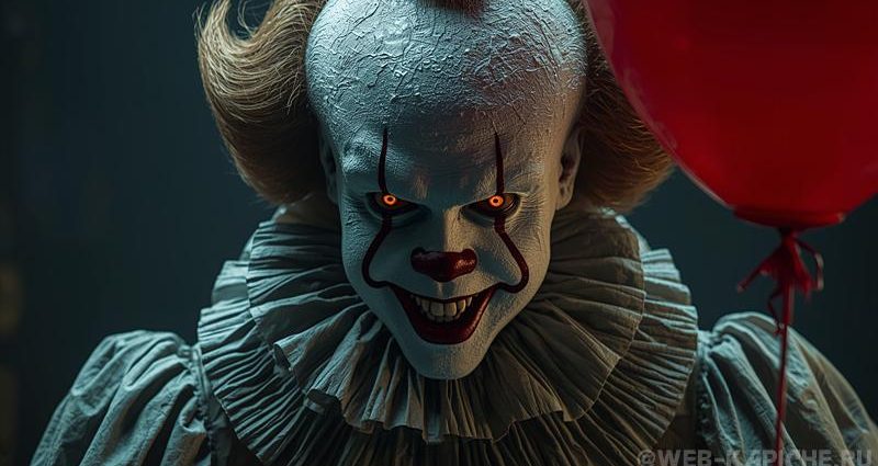 Пеннивайз Стивена Кинга арт иллюстрация