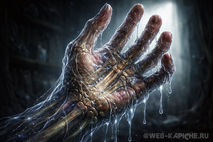 Рисунок для рассказа Страшная история со слаймами Слизь