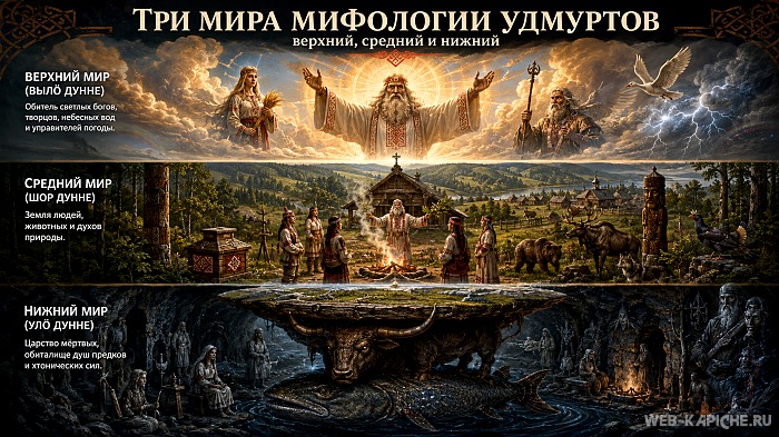 Три мира мифологии удмуртов